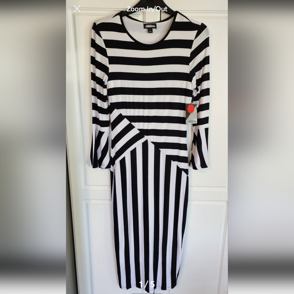 Project runway black white dress